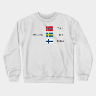 Thank you - scandinavia Crewneck Sweatshirt